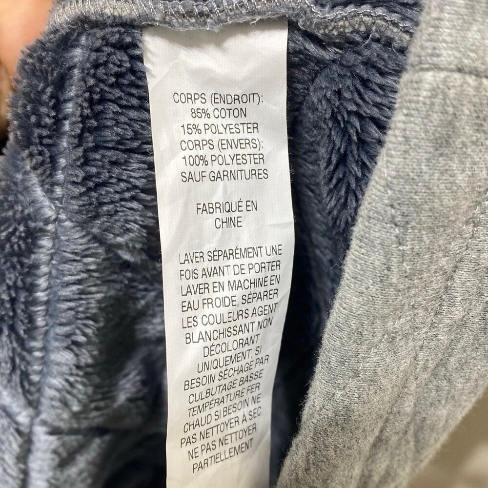 L.L. Bean Women's Faux Fur Lined Quilted Grey Coat Jacket Size Large - Picture 9 of 9